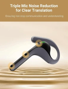 Навушники з перекладачем AI Timekettle W4 Pro AI Interpreter Earbuds,Bidirection Simultaneous Translation,Translator Device Supporting 40 Languages,Translator Earbuds for Call and Video Translation,APP Work with iOS and Android - Фото 2