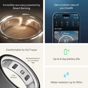 Розумне кільце Oura Ring 4 Stealth Size 4 - Фото 5