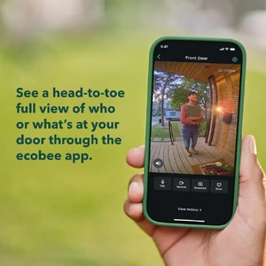 Умный дверной звонок с HD камерой Ecobee Smart Black - Фото 6