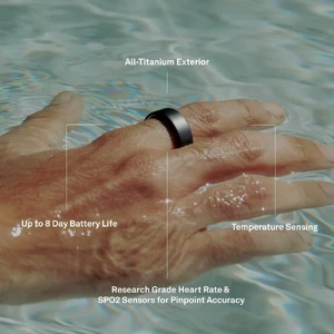 Розумне кільце Oura Ring 4 Black Size 15 - Фото 8