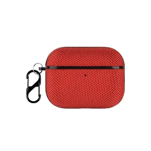 Чохол з карабіном iLoungeMax Nylon Case Red для AirPods Pro 3  - Фото 1