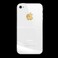 Наклейка на логотип oneLounge Swarovski Elements золотая для iPhone 4/4S  - Фото 1