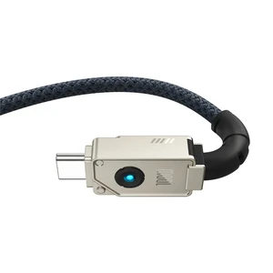 Кевларовый кабель Type-C to Type-C Baseus Aramid Unbreakable Series White 100W (2m) - Фото 2