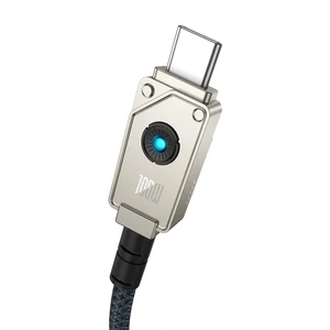 Кевларовый кабель Type-C to Type-C Baseus Aramid Unbreakable Series White 100W (2m) - Фото 3