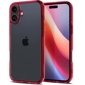 Прозорий червоний чохол Spigen Ultra Hybrid для iPhone 16 - Фото 11