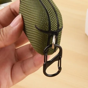 Чохол з карабіном iLoungeMax Nylon Case Green для AirPods Pro 3 - Фото 4