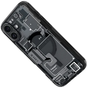 Прозорий чохол Spigen Ultra Hybrid Mag для iPhone 16 придимлений-сірий - Фото 6