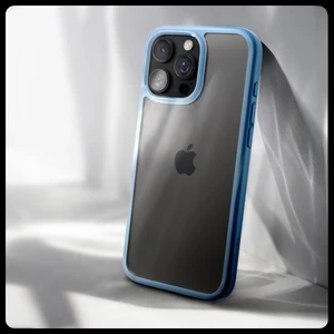 Прозорий синій чохол Spigen Crystal Hybrid для iPhone 16 Pro Max - Фото 3