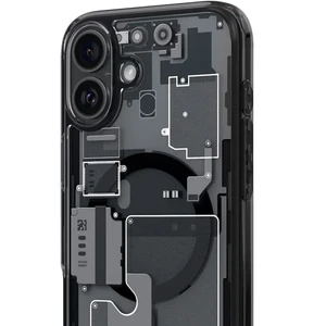 Прозорий чохол Spigen Ultra Hybrid Mag для iPhone 16 придимлений-сірий - Фото 5