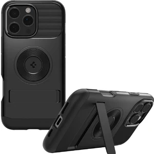 Черный чехол Spigen Slim Armor Mag MagSafe для iPhone 16 Pro - Фото 8