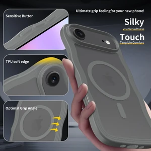 Чохол iYavvort MagSafe Translucent Matte Gray для iPhone 17 Air - Фото 2