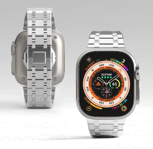 Стальний ремінець CHANCHY Silver для Apple Watch Ultra | Ultra 2 49mm | 45mm | 44mm | 42mm - Фото 3