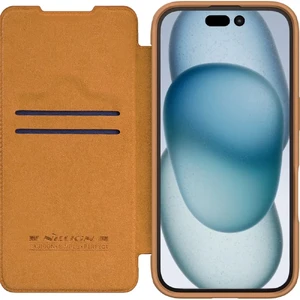 Бронзовий чохол-книжка з захистом камери Nillkin Qin для iPhone 16 Pro Max - Фото 3