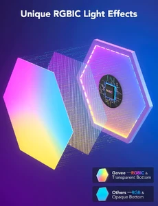 Светодиодные панели Govee Glide Hexa RGBIC, 10 шт - Фото 4