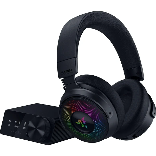 Беспроводные игровые наушники с OLED контролем Razer Kraken V4 Pro Black в Ровно