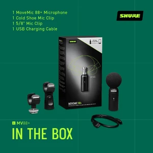 Безпровідний мікрофон для запису Shure MoveMic 88+ Wireless - Фото 7
