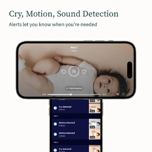 Розумна радіоняня Owlet Cam Smart Video Baby Monitor with Video Camera and Audio - Secure WiFi, 1080p Night Vision, Customize Cry, Sound and Motion Alerts, 2-Way Audio, Mounting kit - Фото 4
