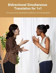 Навушники з перекладачем AI Timekettle W4 Pro AI Interpreter Earbuds,Bidirection Simultaneous Translation,Translator Device Supporting 40 Languages,Translator Earbuds for Call and Video Translation,APP Work with iOS and Android - Фото 6