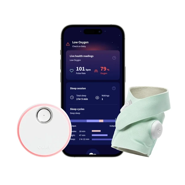 Розумна шкарпетка для немовлят Owlet Dream Sock Mint у Вінниці
