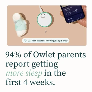 Розумна шкарпетка для немовлят Owlet Dream Sock® - FDA-Cleared Smart Baby Monitor - Track Live Pulse (Heart) Rate, Oxygen in Infants - Receive Notifications - Rose - Фото 4