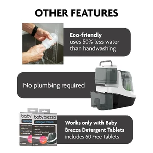 Машина для миття та сушіння пляшечок Baby Brezza Washer Pro - White - Фото 6