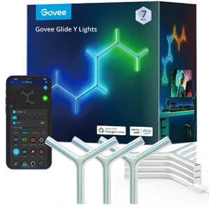 Набор настенных светильников Govee Glide Y Lights Panel RGBIC White, 7 шт  - Фото 1
