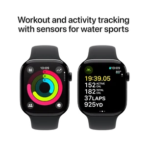 Смарт годинник Apple Watch Series 10 GPS 46mm Jet Black Aluminium Case with Black Sport Band - M/L (MWWQ3) - Фото 3