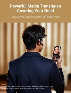 Навушники з перекладачем AI Timekettle W4 Pro AI Interpreter Earbuds,Bidirection Simultaneous Translation,Translator Device Supporting 40 Languages,Translator Earbuds for Call and Video Translation,APP Work with iOS and Android - Фото 5