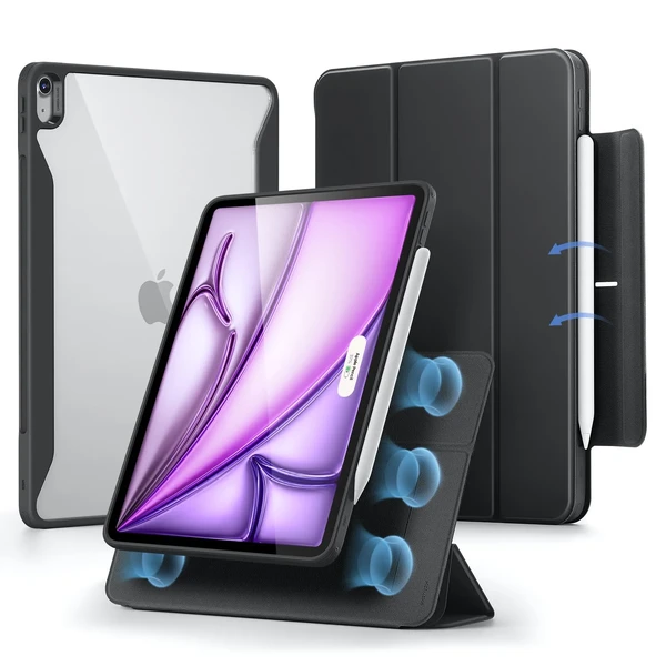 Магнитный чехол-книжка ESR Rebound Hybrid Case 360 ​​Black для iPad Air 13" M2 (2024) в Луцке