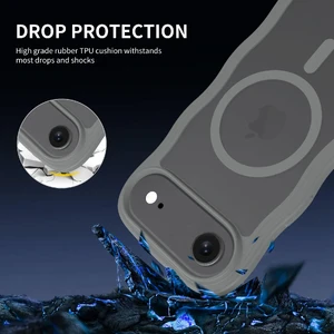 Чохол iYavvort MagSafe Translucent Matte Gray для iPhone 17 Air - Фото 4