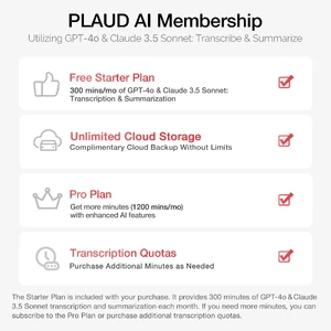 Диктофон с искусственным интеллектом PLAUD NOTE AI Voice Recorder, 64GB - Фото 5