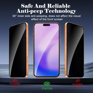 Защитное стекло CeiLarv Privacy Screen Protector для iPhone 17 Pro Max - Фото 4