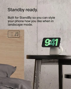 Док-станція Belkin 2-in-1 MagSafe Wireless Charging Dock 15W Fast Charge iPhone Charger Compatible with iPhone 17, 16, 15, 14, and 13 Series, AirPods, and Other MagSafe Enabled Devices, Includes Power Supply - Sand - Фото 5