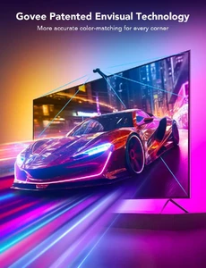 Набор адаптивной подсветки Govee Envisual TV Backlight T2 RGBIC Black - Фото 2