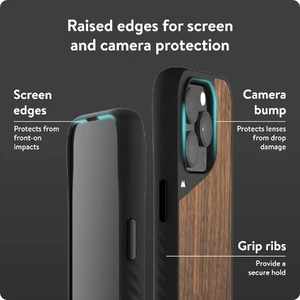 Защитный чехол с MagSafe Mous Walnut для iPhone 15 Pro - Фото 4