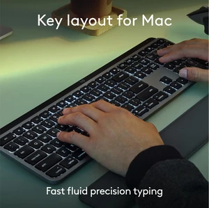 Бездротова клавіатура з підсвіткою для Mac з програмованими клавішами Logitech MX Keys S Space Grey - Фото 2