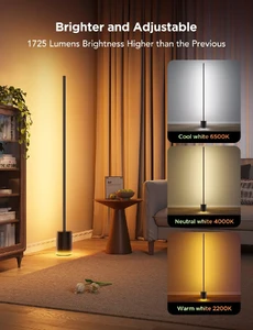 Торшер умный Govee Floor Lamp 2 with Matter RGBIC Black - Фото 5