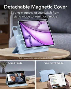 Магнитный чехол-книжка ESR Rebound Hybrid Case 360 ​​Light Blue для iPad Air 13" M2 (2024) - Фото 3