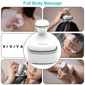 Массажер для головы VIVIYA Scalp Massager с 8 съемными насадками, водонепроницаемый - Фото 7