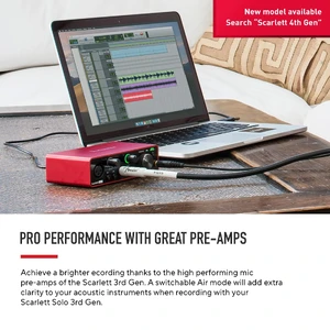Аудіоінтерфейс Focusrite Scarlett Solo 3rd Gen - Фото 4