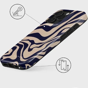 Бежево-синій магнітний чохол Burga Vigilant Tough для iPhone 16 Pro Max - Фото 4