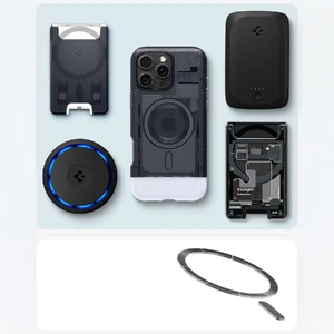 Серый чехол Spigen Classic C1 Mag MagSafeдля iPhone 16 Pro - Фото 14