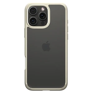 Прозрачный бежевый чехол Spigen Crystal Hybrid для iPhone 16 Pro Max - Фото 9