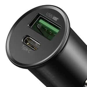 Швидка автомобільна зарядка Baseus Circular PPS USB to USB Type-C 30W (Support VOOC) - Фото 2