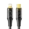Зарядный кабель Mcdodo Amber Series Cable USB Type-C to Lightning Transparent Black (1.2m) CA-1590 - Фото 1