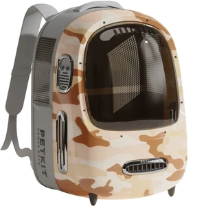 Рюкзак-переноска Petkit Breezy 2 Smart Cat Carrier Desert Camo со встроенным вентилятором и подсветкой - Фото 2