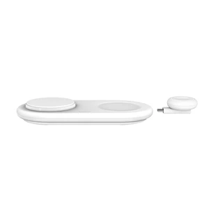 Док-станция MagSafe Belkin 3-в-1 BoostCharge Pro Charging Pad White 15W с Qi2 для iPhone | Apple Watch | AirPods - Фото 3