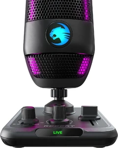 Мікрофон для стрімінгу і подкастів ROCCAT Torch USB з RGB-підсвіткою та індикатором для запису - Фото 3