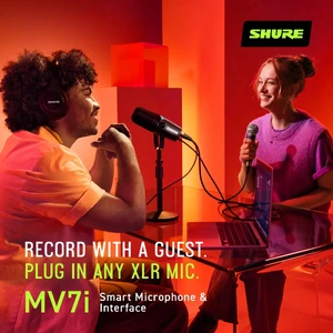 Мікрофон для подкастів Shure MV7i з вбудованим аудіоінтерфейсом - Фото 8