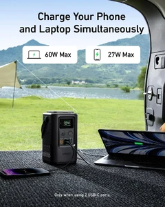 Портативное зарядное устройство Anker (PowerCore Reserve 192Wh) 60000mAh Gray - Фото 4
